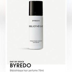 Byredo Bibliothèque hair perfume 75ml / 2.5oz | Rare 95% Full